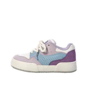 JimiXiong Женские скейтерские кроссовки лоу-топ фиолетовые, цвет Purple