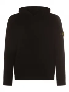 Худи с нашивкой-логотипом Stone Island, черный