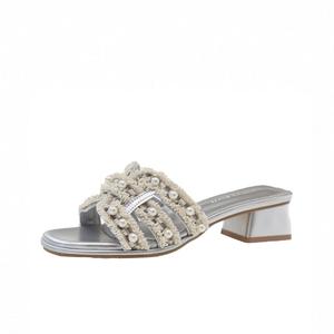 SHUMO Серебряные противоскользящие антибактериальные износостойкие шлепанцы для женщин, цвет Silver