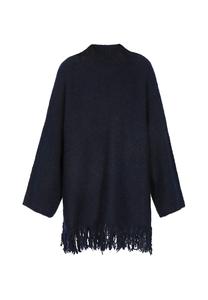 Большой свитер IZIA Boho, темно-синий