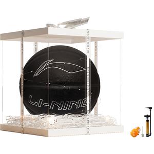 LINING Баскетбольный мяч CBA Collection PU черный размер 7 соревновательный