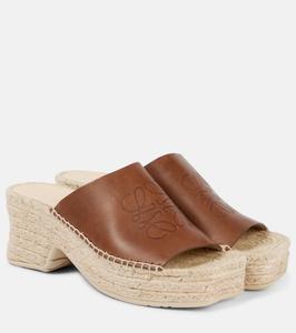 Эспадрильи-мюли Paula's Ibiza Petal 80 Loewe, коричневый