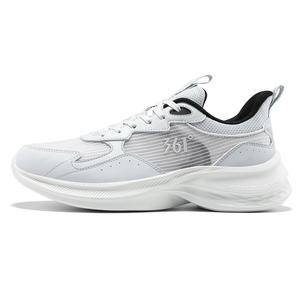 Кроссовки для бега с низким верхом, противоскользящие, износостойкие, серые, мужские 361°, Photon Gray Obsidian Black