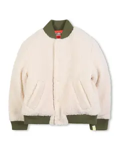 Детская куртка натурального цвета с отделкой кане Billieblush, бежевый