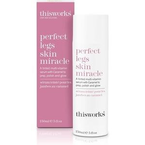 This Works Perfect Legs Skin Miracle 150 мл Мультивитаминная обогащенная тонирующая сыворотка для естественного сияния всех тонов кожи с витамином С Карамель и арника борются с неровным тоном и синяками