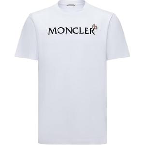Футболка с принтом логотипа Moncler, белый