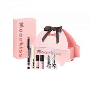 Love In Action Box набор косметики ручной работы легко растушевывающаяся натуральная глянцевая помада долговечный набор из 5 предметов Mooekiss