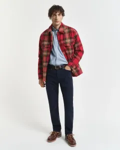 Мужские джинсы прямого кроя, обычная посадка, саржа Gant, темно-синий