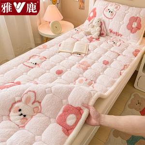 Yalu Наматрасник из плюша 90х200 см, утепленный, цвет Romantic Rabbit