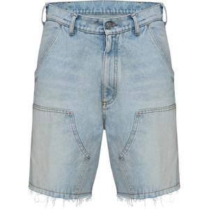 Шорты джинсовые с принтом Numbers MM6 Maison Margiela, синий