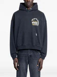 Худи с графичным принтом Represent, черный