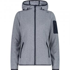 Нижняя куртка с капюшоном, флисовая кофта, трикотажная Cmp, цвет b.blue-bianco 14np