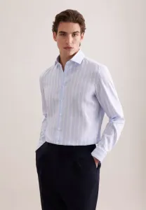 Рубашка делового цвета с розовой отделкой Seidensticker, Blue