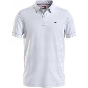Поло Tommy Jeans Slim Placket Ext, белый