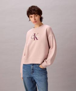 Джинсы Calvin Klein / (W) Толстовка Calvin Klein - с монограммой и круглым вырезом, свободный крой. Джинсы Calvin Klein 47A214G