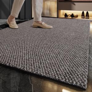 Dajiang Ковер 60х120 см из шерсти, противоскользящий и грязеотталкивающий, для прихожей, цвет Gela Cream Yellow, HH01, утолщенный и износостойкий