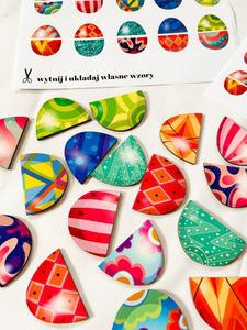 Красочные пасхальные яйца, деревянные яйца, репродукция, подарок кролика Inna marka