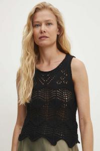 Хлопковый жилет Answear Lab, черный