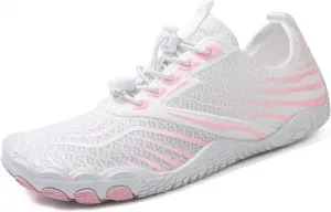 Обувь для походов босиком для женщин и мужчин, профессиональная здоровая нескользящая водная обувь, минималистичные быстро сохнущие аква-носки, спортивная уличная обувь для бега с широкой носочной частью, унисекс с поддержкой свода стопы Canbebig, розовый