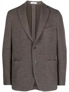 Однобортный пиджак Boglioli, коричневый