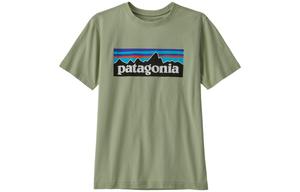 Органический сертифицированный футболка Kids' Patagonia, зеленый
