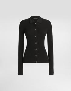 Кардиган в рубчик DOLCE & GABBANA, черный
