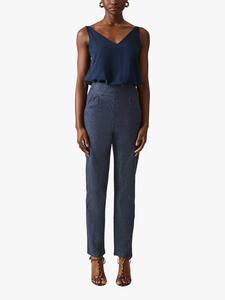 Джинсы-слипоны в полоску James Lakeland, синий