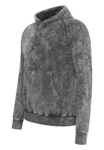 Толстовка с капюшоном Rusty Neal, стираный дизайн, антрацит