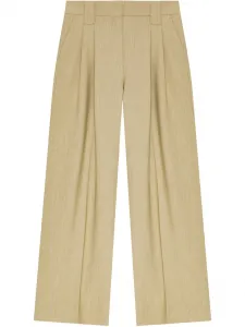 Брюки палаццо с аппликацией GANNI, нейтральный