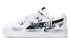 PUMA Skye 668, Hip Hop Graffiti Low top скейтборд обувь женские черный белый