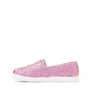 Слипоны TOMS Alpargata Slip-On Casual Shoe, цвет Cosmic Pink/Iridescent Leopard