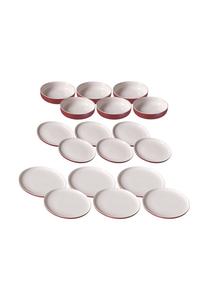 Набор тарелок и мисок Ritzenhoff & Breker Jasper на 18 персон, ягодный