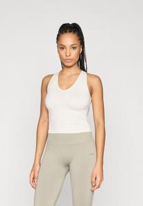 Топ ICANIWILL SCULPT SEAMLESS V NECK TANK, Ivory/Off-White