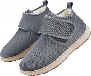 Женские зимние ботинки с искусственным мехом, утепленные, водонепроницаемые, на шнуровке, ботильоны для улицы Generic, Grey