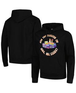 Мужской и женский черный пуловер с капюшоном «Губка Боб Квадратные Штаны» Team Up Mad Engine, черный