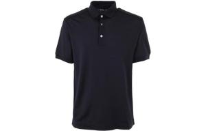 Zegna Short sleeve Cotton Polo Shirt Zzegna, темно-синий