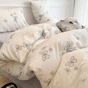 LUOLAI HOME Комплект постельного белья 3 предмета, простыня 150x200 см, цвет: Duvet Cover Style 0.9mding