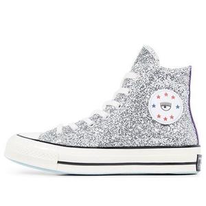 Кроссовки chiara x chuck 70 high 'silver glitter purple' Converse, фиолетовый