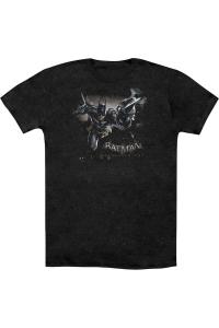 Футболка / футболка Batman Arkham Knight Grapple для взрослых Heather Gildan, черный