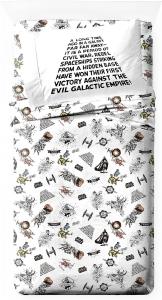 Комплект постельного белья Jay Franco, Twin, белый, Star Wars, 3 предмета