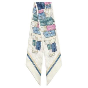 COACH Шелковый шарф унисекс белый, White