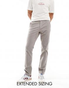 ASOS DESIGN – серые вельветовые брюки скинни