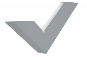 Светодиодная настенная лампа Lumicom, 5x46x24 см, серый