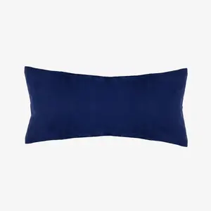 Наволочка Mako-Satin хлопок - премиальная наволочка размером 80x80 и 40x80 см; скрытая застежка-молния Wolkenfeld, Marine Blau