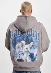 Толстовка на молнии CHEST SIGNATURE OS WASHED HEAVY WOLF FULL ZIP Karl Kani, серый