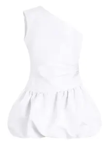 Платье мини bloomer на одно плечо PATOU, белый