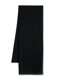 D4.0 шарф с бахромой, синий