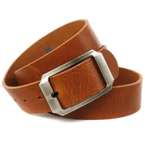 Кожаный ремень Anthoni Crown, мужской ремень коньячного цвета, цвет Cognac