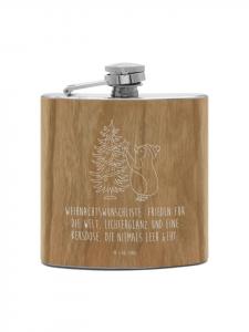 Mr. & Mrs. Panda Фляжка, пингвин, рождественская елка с надписью коричневого цвета