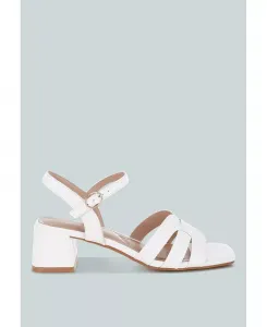 Женские туфли ELISKA с квадратным носком и ремешками London Rag, белый